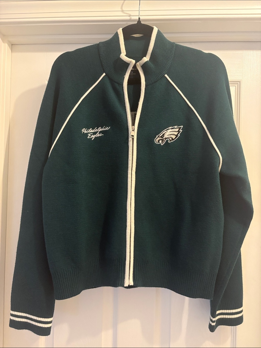 NTW Abercrombie x NFL Philadelphia Eagles Zip Up Sweater